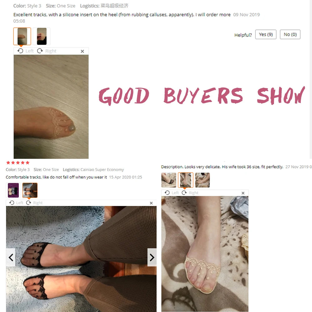 New Transparent Short Lace Socks Women Summer Hollow Out Female Soft Invisible Breathable Boat Socks Slippers 2023 3 Pairs